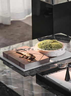 大理石盆景样板间一匚大理石