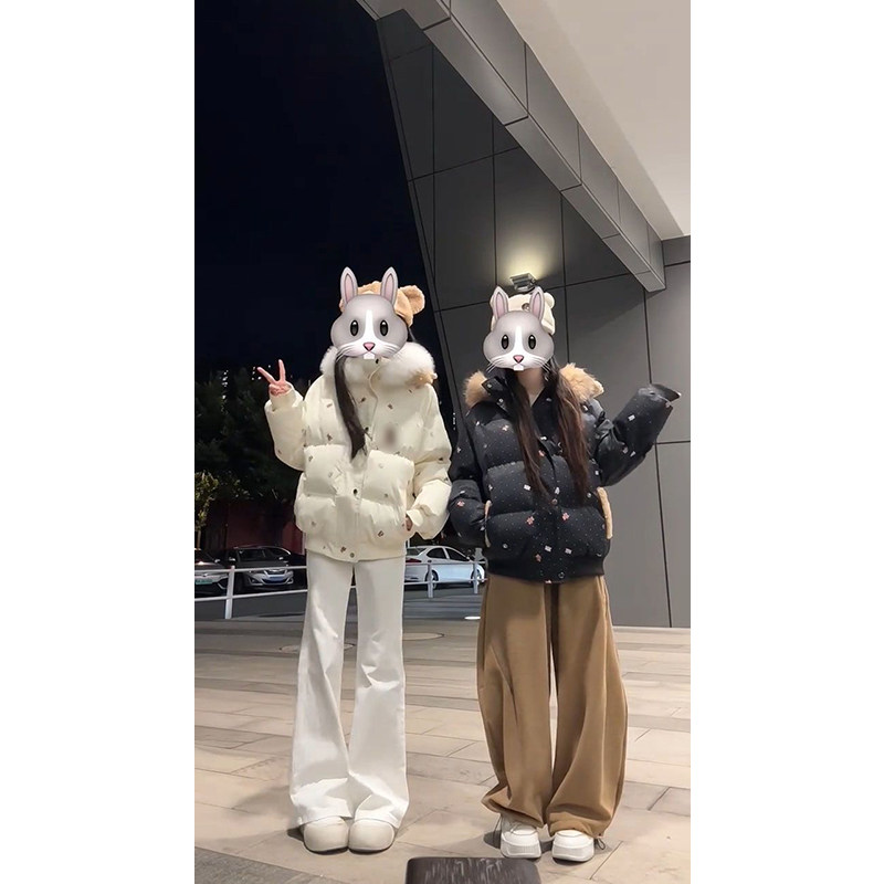 美式温柔卡通波点可爱耳朵连帽棉服女学生宽松暖和面包服棉袄外套,女装/女士精品,棉衣/棉服,淘宝优惠券,粉丝福利购,淘宝优惠卷