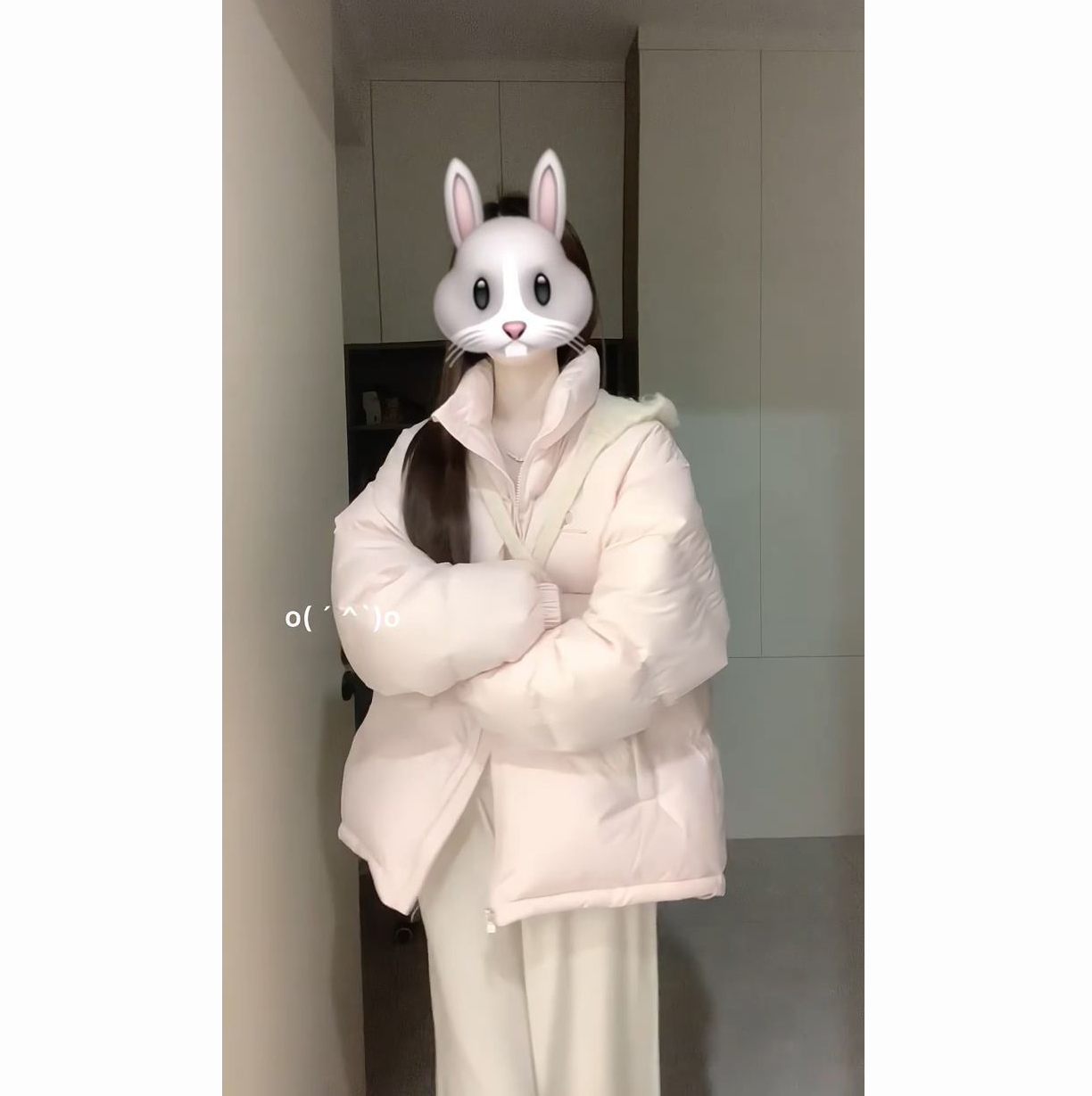 潮流时尚甜美拉链棉服外套