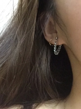 耳钉2025新款潮男简约小巧气质女养耳洞睡觉不用摘耳骨网红洋气环