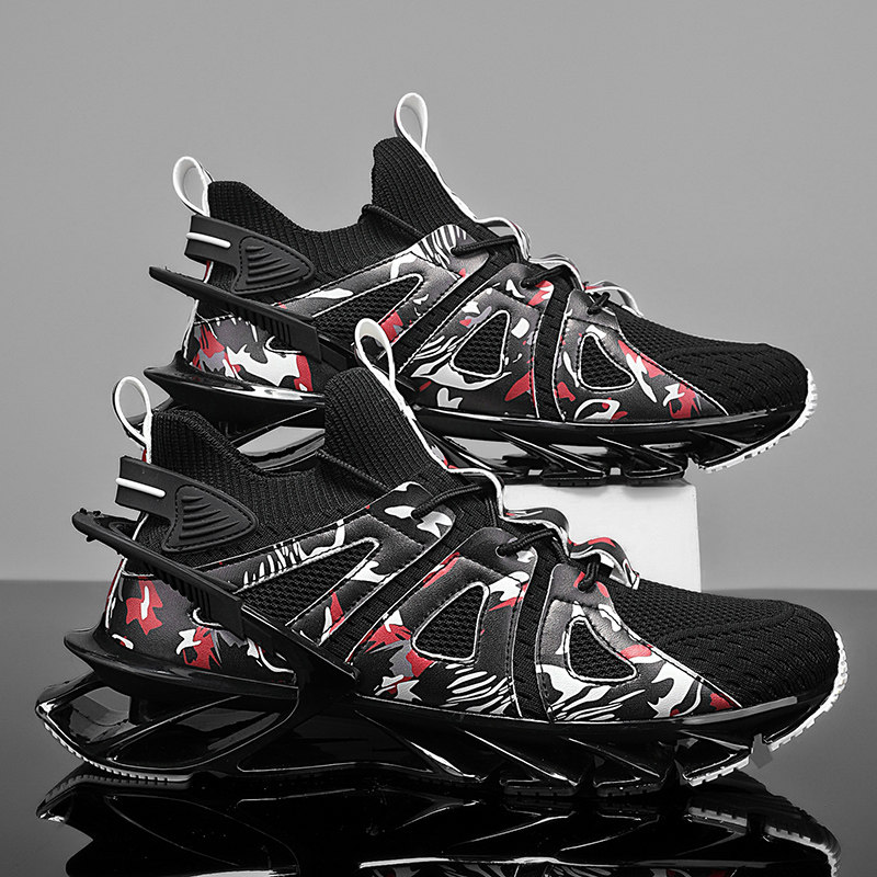 保罗圣约翰蛇年限定新款刀锋潮鞋飞织运动鞋百搭国潮男鞋休闲透气