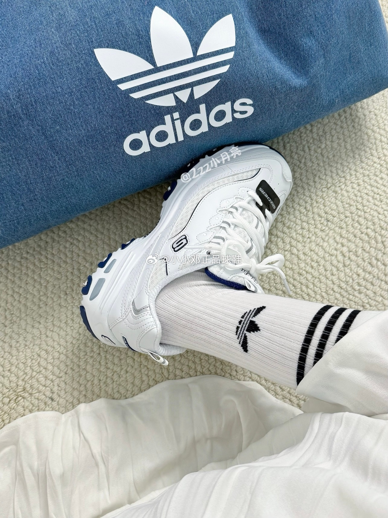 Skechers斯凯奇小白熊老爹鞋夏女鞋厚底增高休闲鞋 99999863-WNV