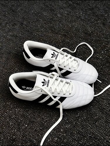 Adidas Originals Taekwondo 阿迪达斯跆拳道鞋女白黑薄底 JS1194