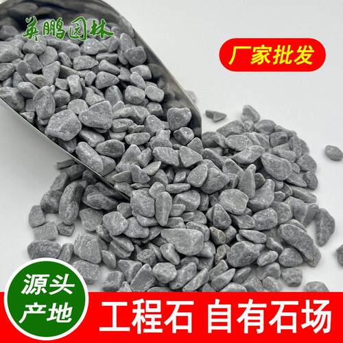 树坑机制鹅卵石景观铺路石水磨灰色石子可加工定制
