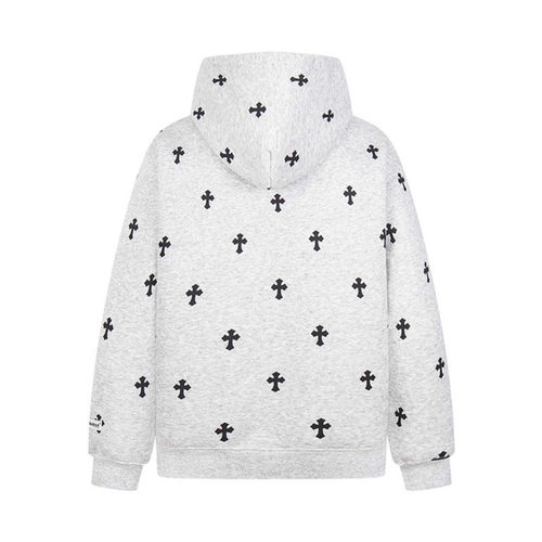 NTBF哥特字母十字架连帽卫衣