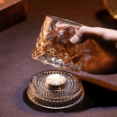 麦卡伦古典水晶玻璃旋转威士忌酒杯家用创意转转杯子高级感洋酒杯