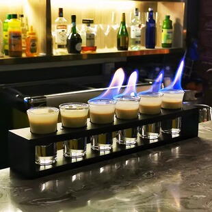 子弹杯白酒杯 酒吧酒杯 吞杯烈酒杯一口杯b52鸡尾酒杯架shot杯套装