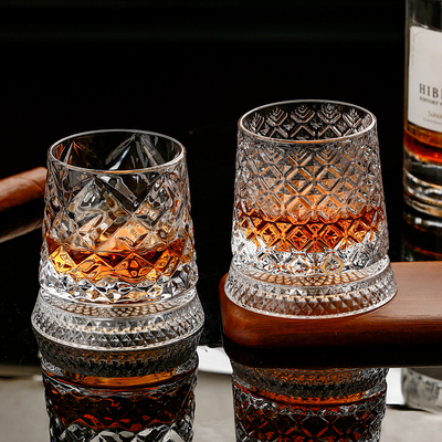 麦卡伦转转杯子旋转威士忌酒杯