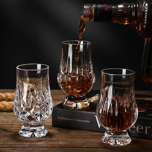 创意高端水晶玻璃杯闻香杯品鉴杯家用威士忌杯洋酒杯烈酒杯组合装