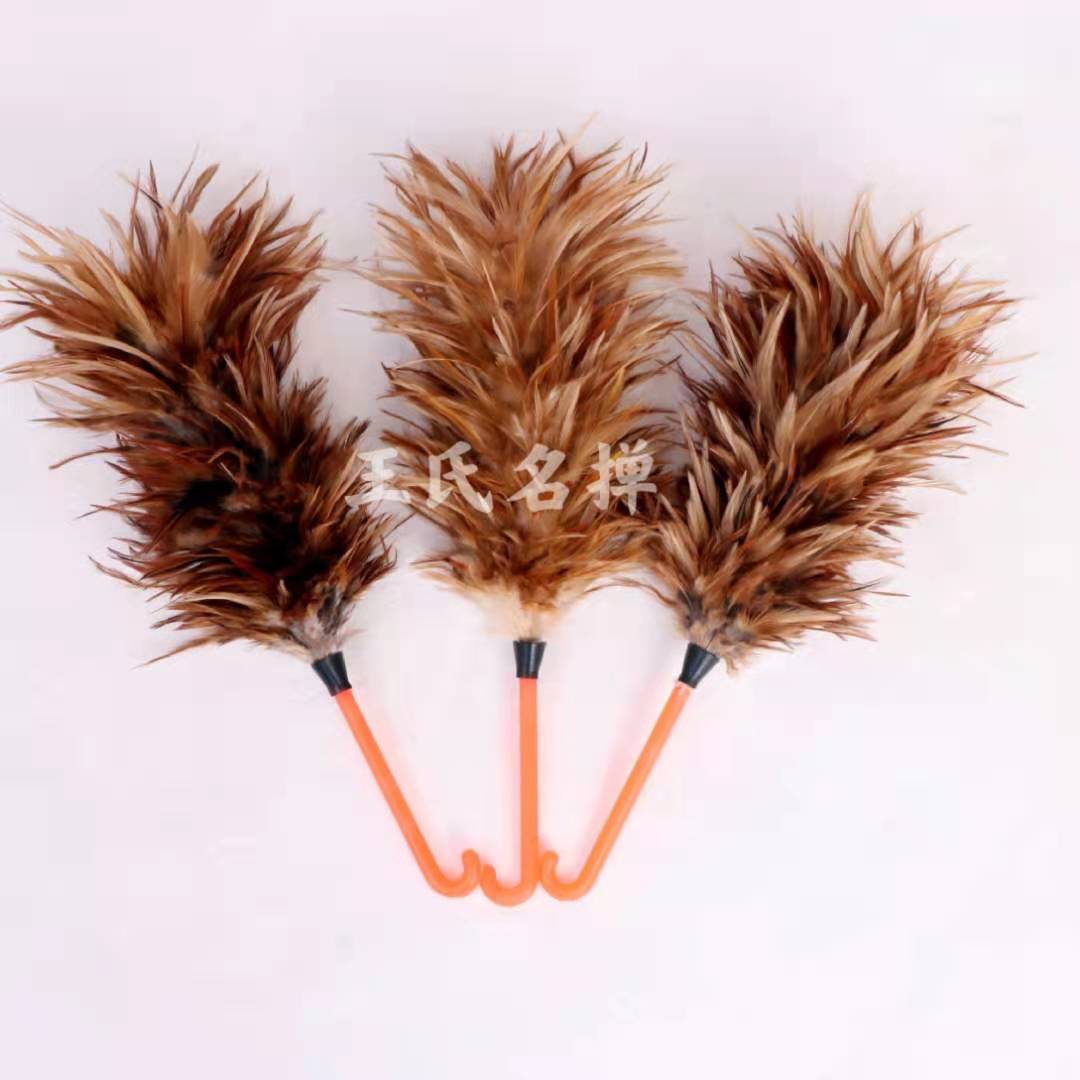 鸡毛掸子加厚纯手工小弯钩家用汽车用除尘禅子扫灰家务清洁不掉毛