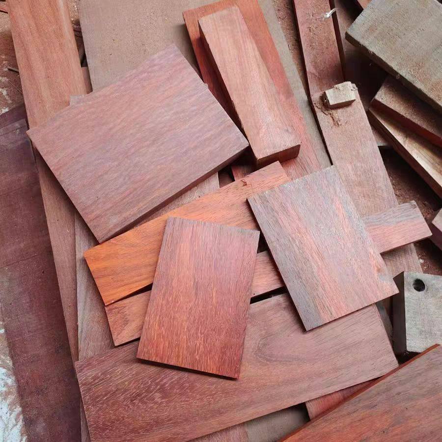 红花梨边角料木料 DIY雕刻原木板材 红花梨发簪刀柄小料下脚料5斤