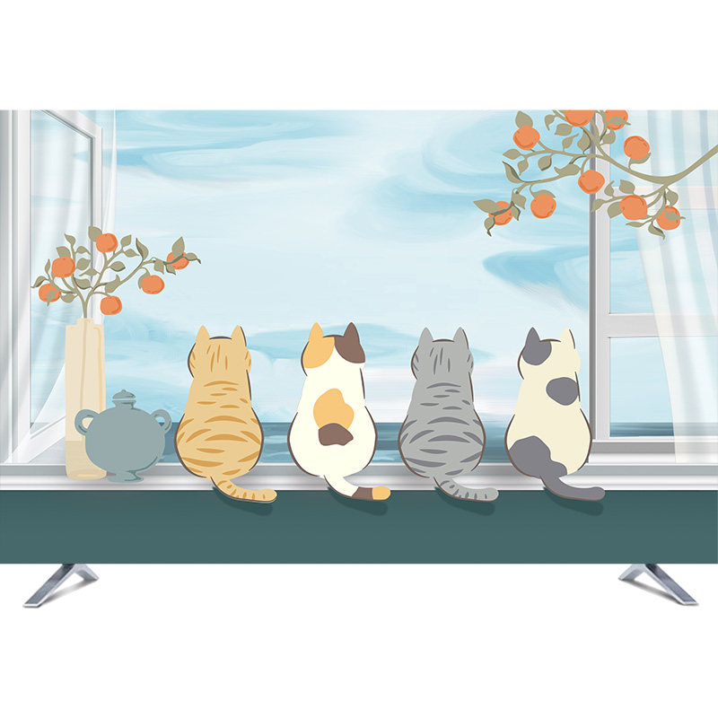 液晶电视机防尘罩套65寸70寸75寸盖布挂式曲面开机不取2022年新款