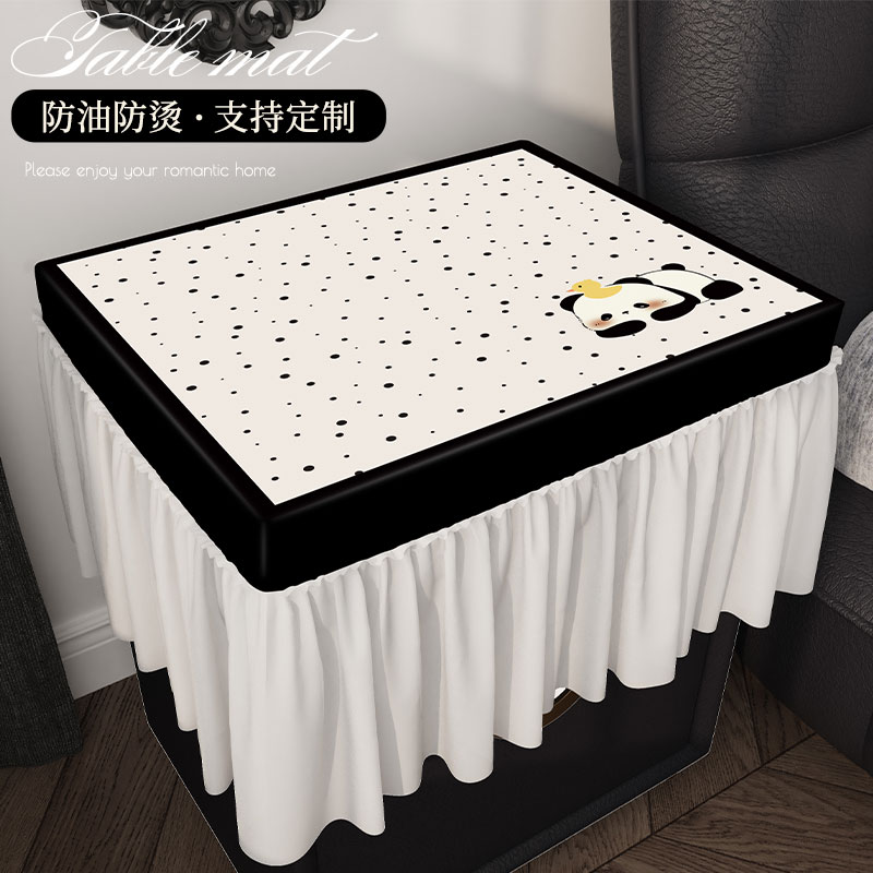 全包防滑防水轻奢床头柜盖布