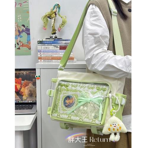 新色系！痛包~学院风单肩斜挎包