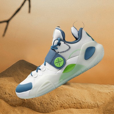 李宁篮球鞋空袭6冬季新款球鞋中国新年高帮防滑运动鞋ABAQ005