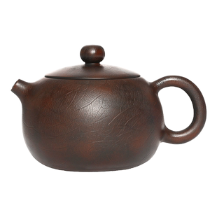 云南建水紫陶西施功夫茶具茶器泡茶李昊全纯手工仿菩提纹石瓢茶壶