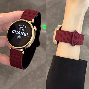 磁吸硅胶适用华为GT5/GT6手表表带新款撞色watch34高级感男女41mm