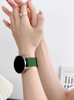 适用华为GT6手表带GT4GT3pro纹理硅胶女款GT5春夏透气腕带watch3