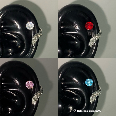 绝美的天使翅膀ins耳骨钉免摘
