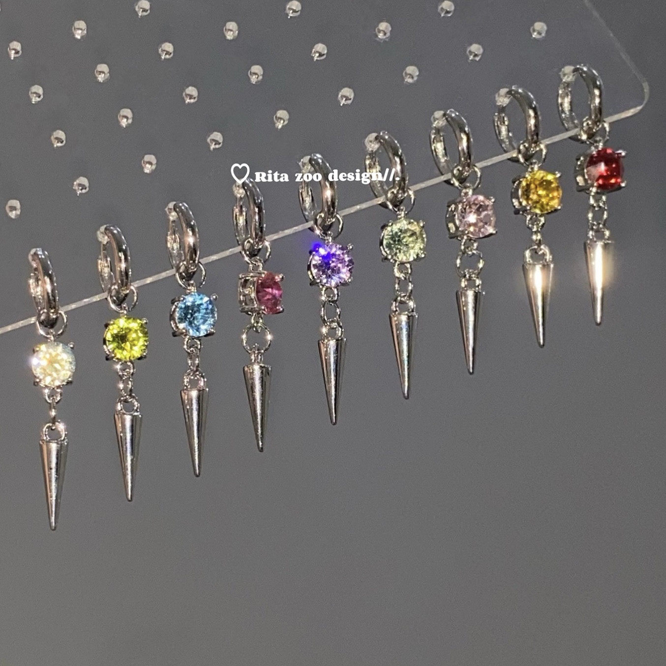 施家华子手作立体吊坠流苏耳环饰