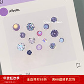 温柔梦幻紫华子锆石钛钢耳骨钉耳钉 原创冷雾紫系列 Rita Zoo