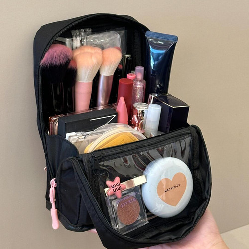 化妆刷收纳包便携立式化妆包女大容量2025新款旅行刷包笔袋补妆包