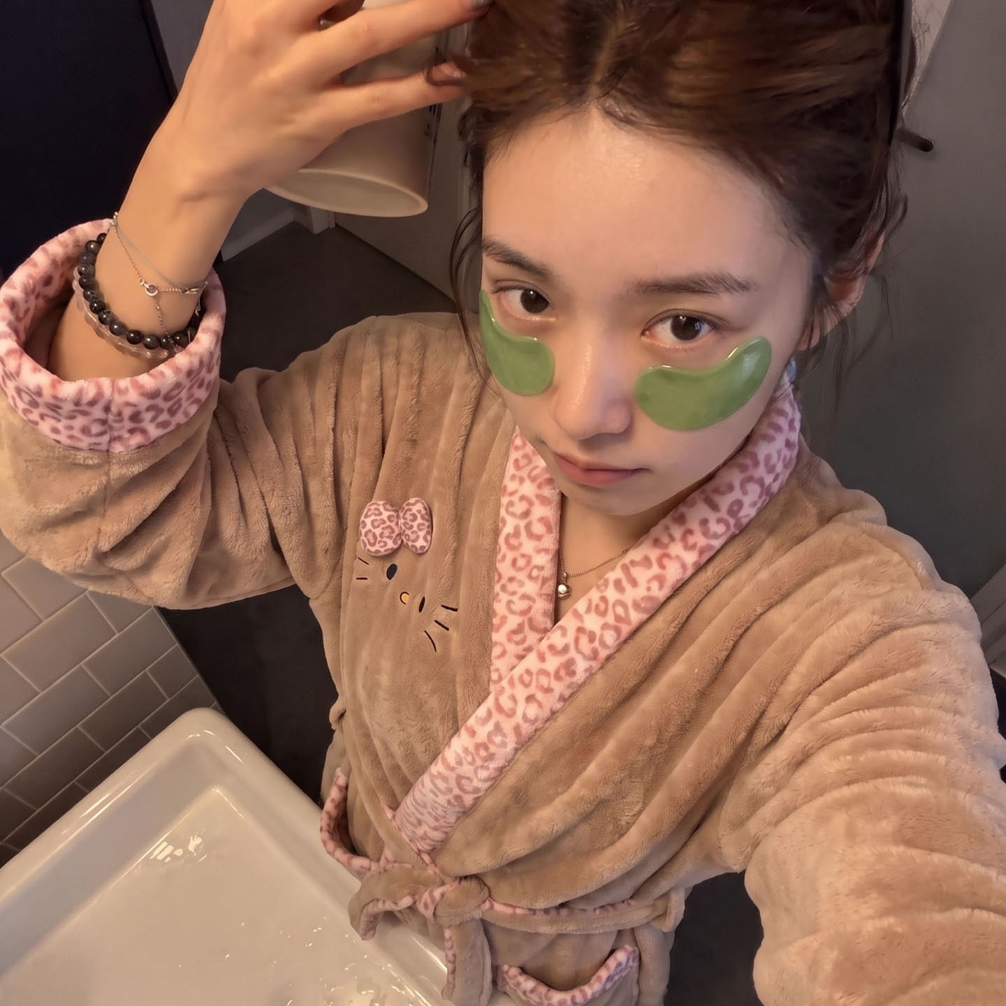 成人可穿式浴裙女卡通可爱吊带浴裙四季通用吸水速干毛巾浴巾套装