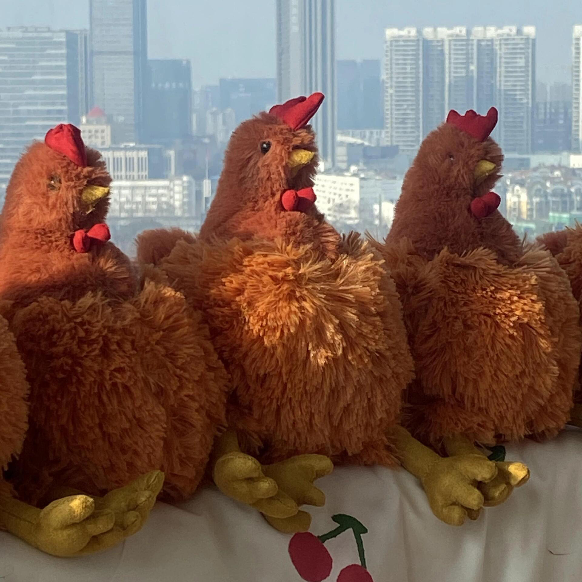 创意塞西尔小鸡毛绒公仔玩偶解压玩具可爱睡觉抱枕儿童女生礼物