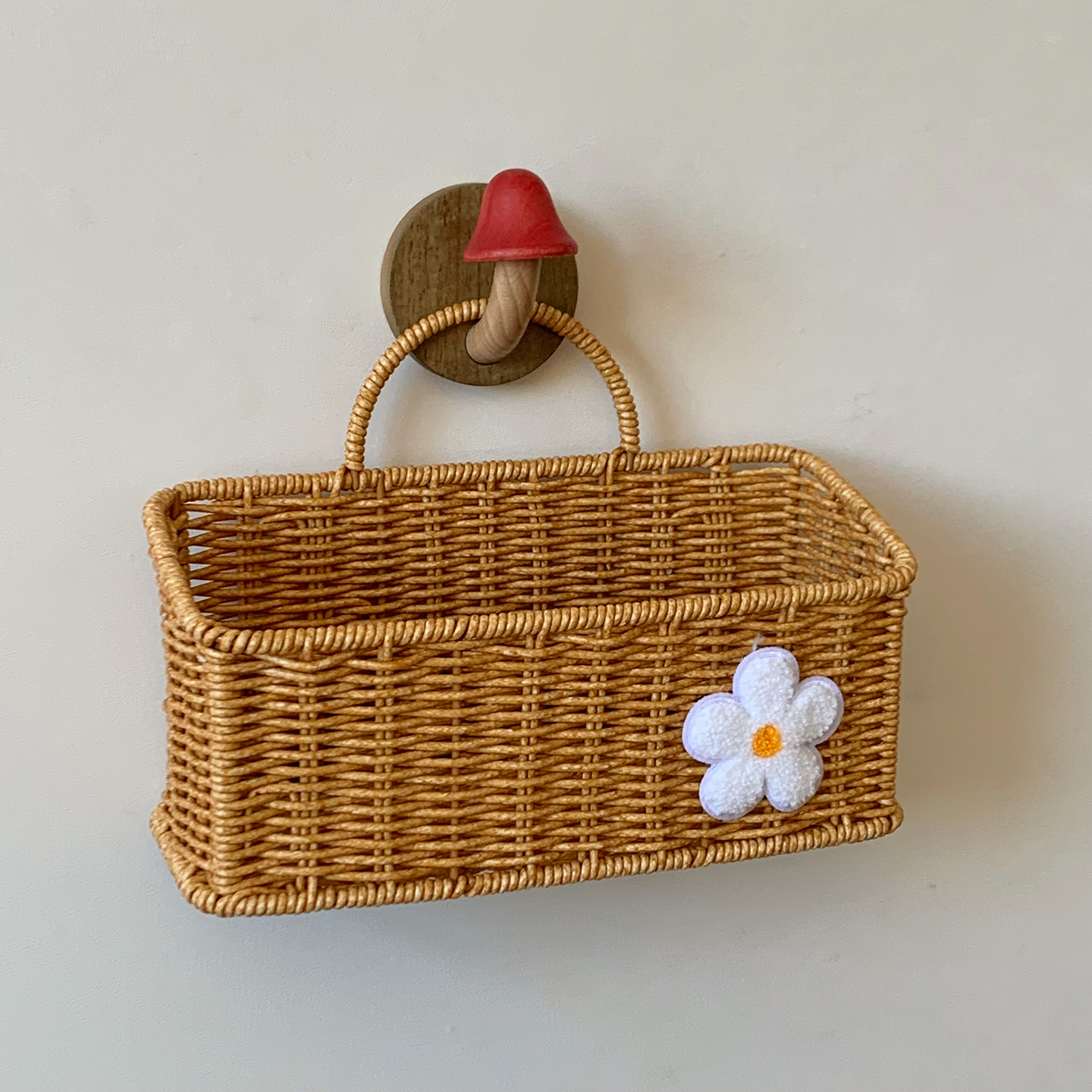 仿藤编收纳筐厨房葱姜蒜收纳篮小挂篮水果蔬菜鸡蛋篮多功能置物篮