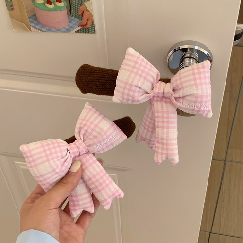 门把手护套防撞保护套防静电门把套可爱粉色女生卧室装饰房间布置