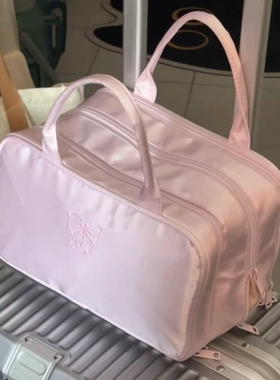 2025新款旅行洗漱包粉色便携包分区化妆收纳包超大容量化妆包女