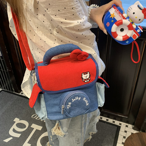 富士佳能相机包女斜跨单肩包可爱ccd拍立得收纳包单反镜头保护套