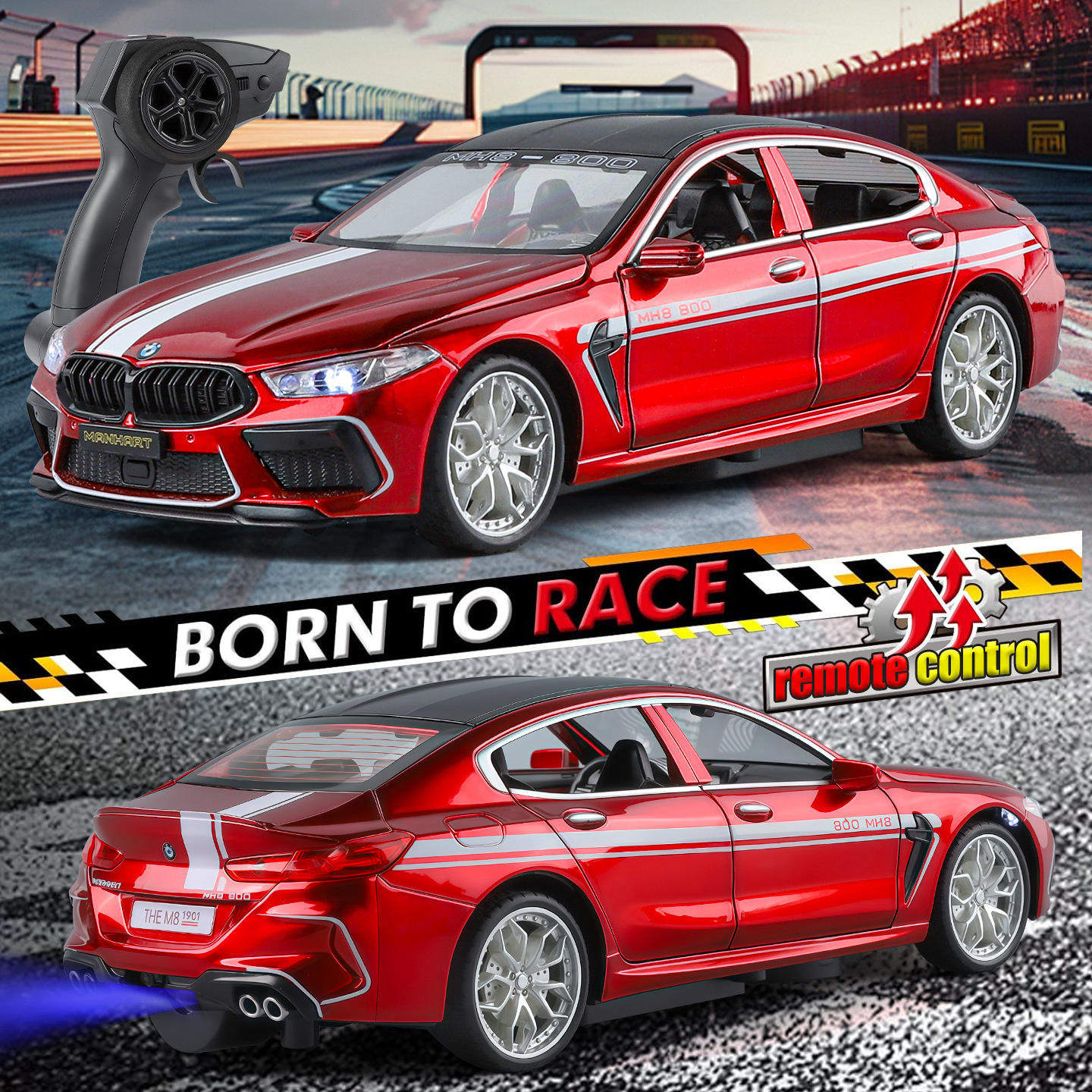 新款 （盒装）仿真1比24保马M8遥控版合金汽车模型玩具礼物,模玩/动漫/周边/娃圈三坑/桌游,火车/摩托/汽车模型,淘宝优惠券,粉丝福利购,淘宝优惠卷