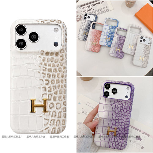 喜马拉雅H字母鳄鱼纹皮质适用谷歌pixel10proxl手机壳pixel11pro谷歌pixel9a手机套Googlepixel8pro套7pro壳6
