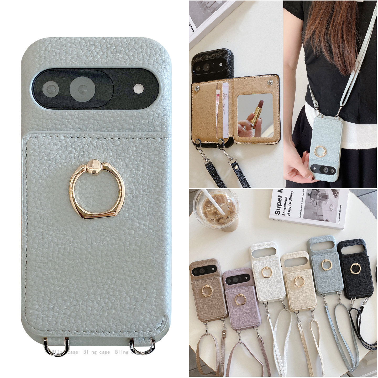 指环扣零钱插卡包一体谷歌手机壳