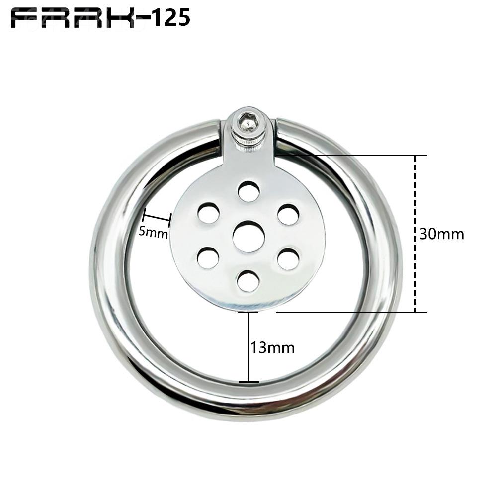 frrk新款男用平板锅盖锁金属洋具笼阴茎锁贞洁cb锁贞操锁兴趣激情