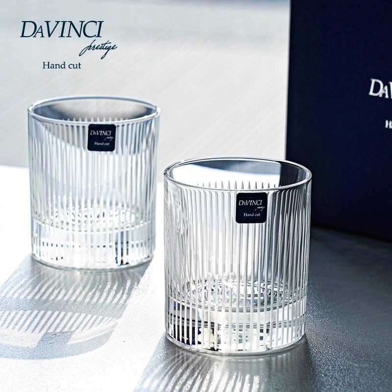 davinci意大利进口威士忌酒杯水晶玻璃杯手工洋酒杯家用酒具套装