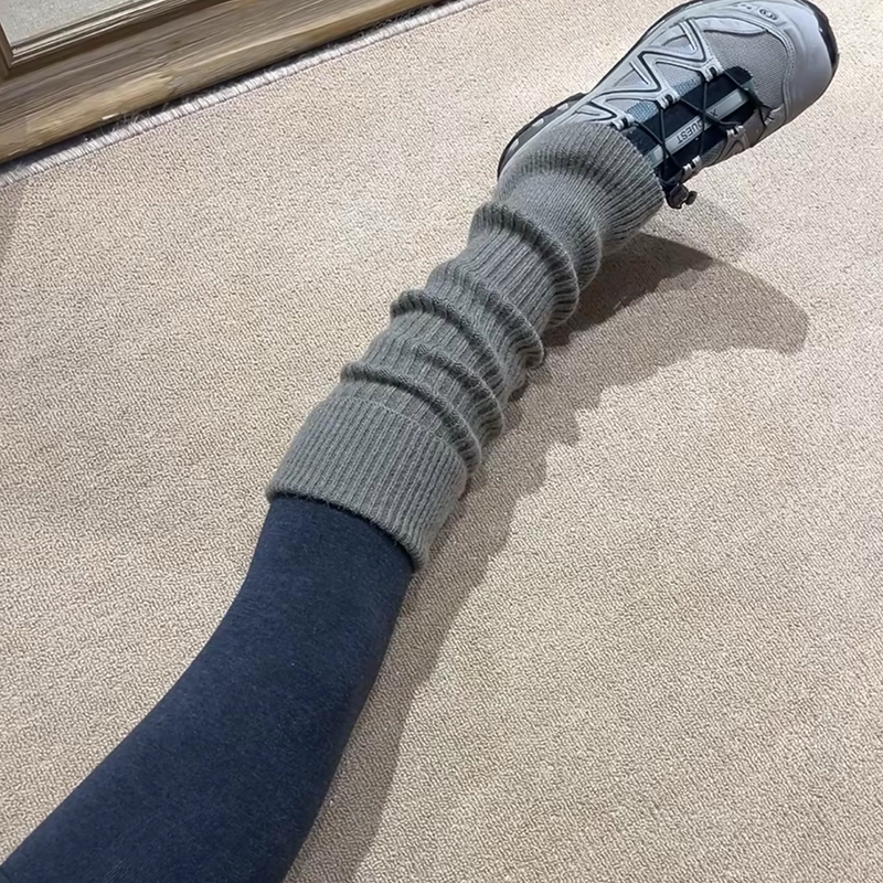 微喇显瘦显直保暖堆堆袜套女