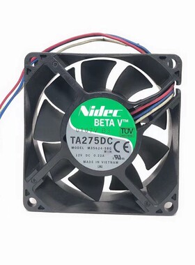 原装Nidec 7025 7CM TA275DC M35624-58G 12V 0.22A 3线 滚珠风扇