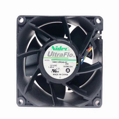 原装NIDEC V80E12BGA5-07 8038 DC 12V 1.4A 8cm暴力智能散热风扇