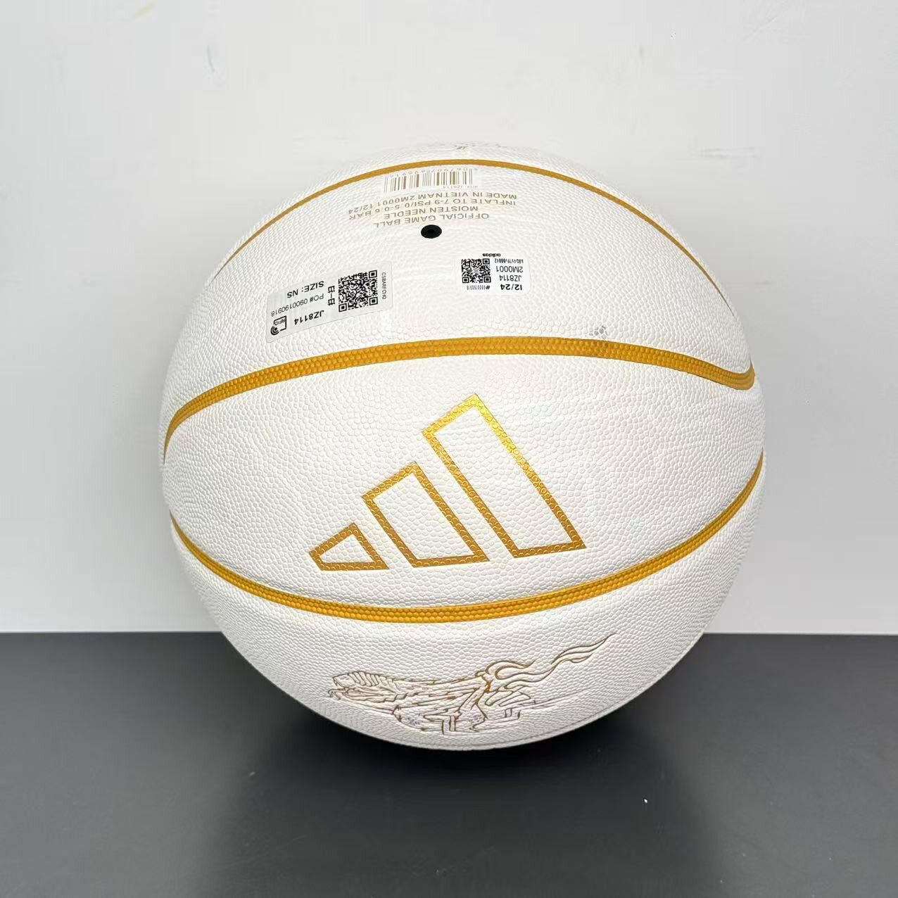 ADIDAS阿迪达斯正品蛇年贺岁系列 训练男女同款橡胶篮球 JZ8114