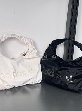 Adidas阿迪达斯三叶草 Logo徽标印花拉链包单肩手提云朵包HK0154