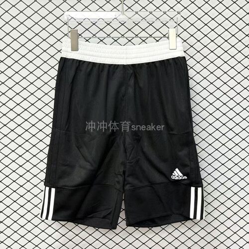 Adidas男子速干双面穿运动短裤