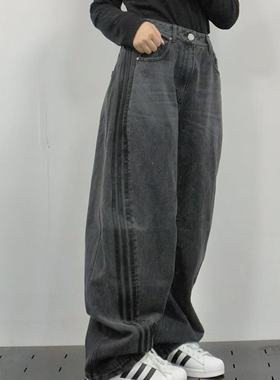 ADIDAS阿迪达斯正品DENIM BN PANT 女子休闲时尚运动牛仔裤JX9213