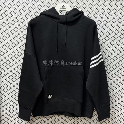 ADIDAS阿迪达斯正品 NEUCLASSICS 简约运动休闲连帽卫衣 JC9937