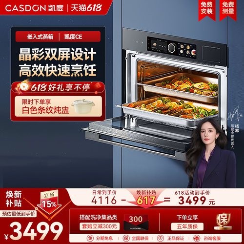 凯度嵌入式大容量纯蒸箱