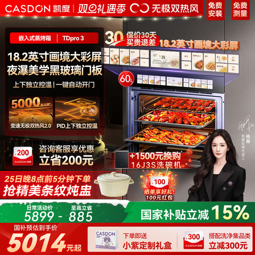 凯度TDPro3蒸烤一体机双热风