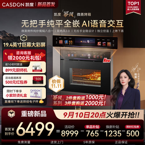 2026新品凯度幂风无把手微蒸烤