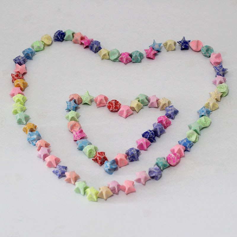 创意手工星星折纸折星星的专用纸幸运星成品夜光折许愿纸条可写字