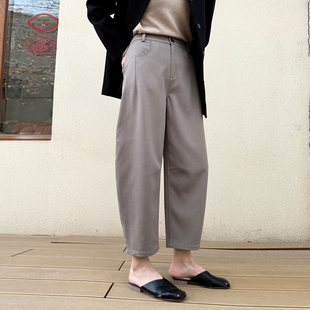 直筒裤 2026春夏新款 百搭弯刀裤 女宽松长裤 子哈伦显瘦气质 休闲裤